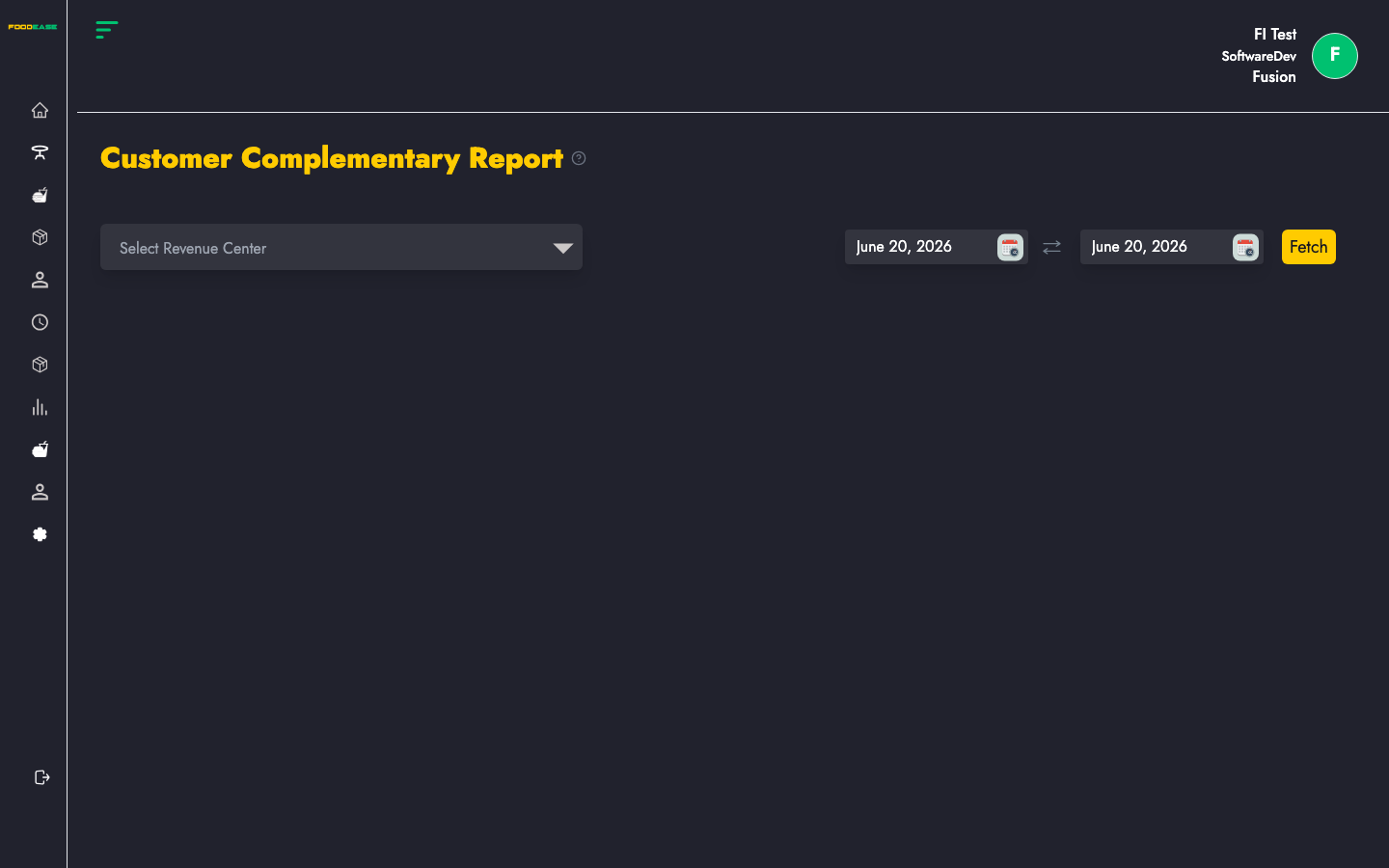 Customer Complementary Report