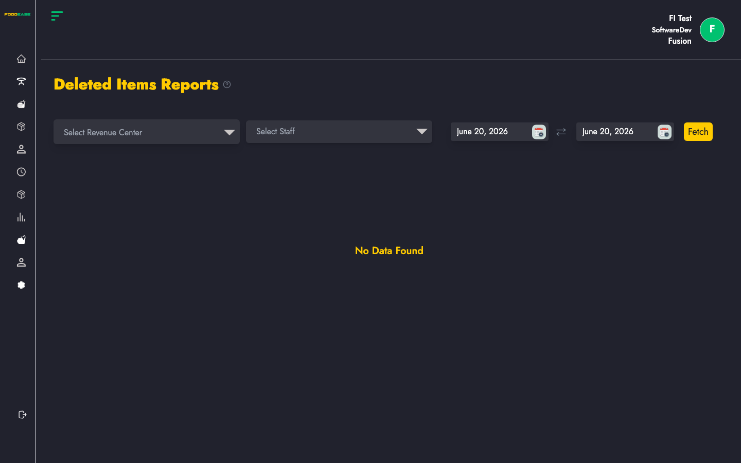Deleted Items Report