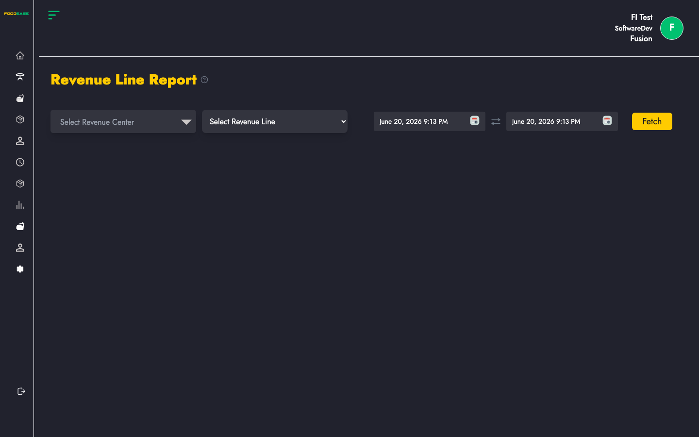 Revenue Line Report