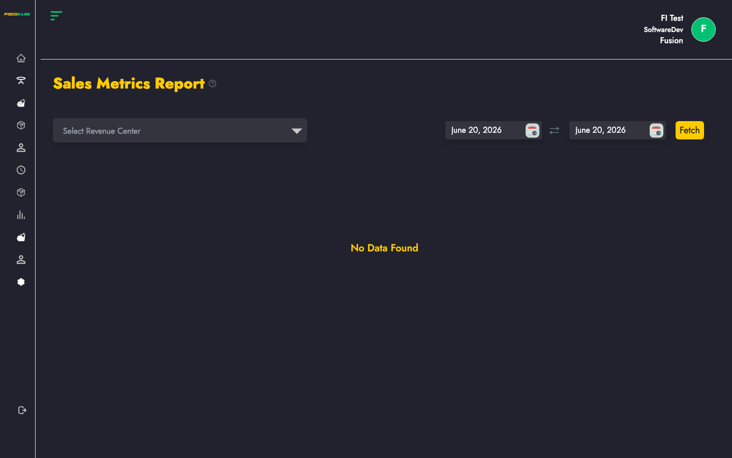 Sales Metrics Report