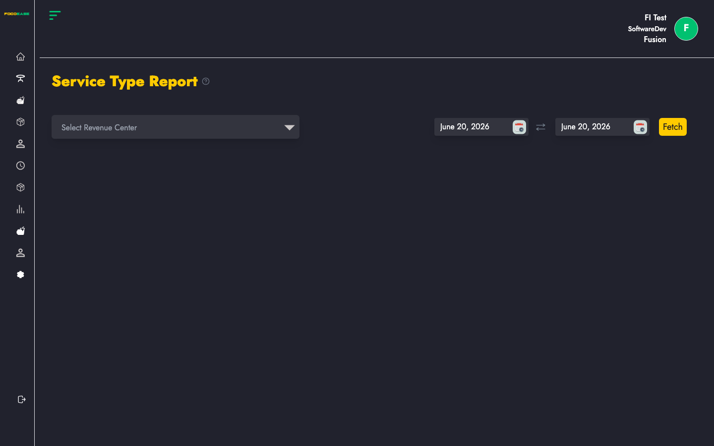 Service Type Report