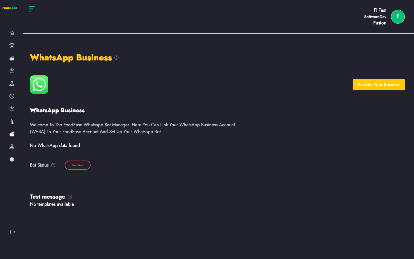 Whatsapp Business page